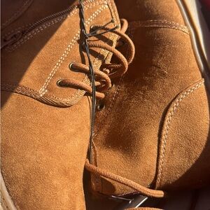 Boys Tan Suede Boots
